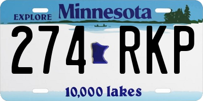 MN license plate 274RKP