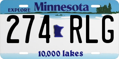 MN license plate 274RLG