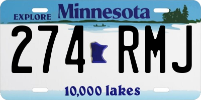 MN license plate 274RMJ