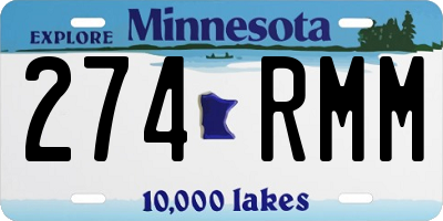 MN license plate 274RMM