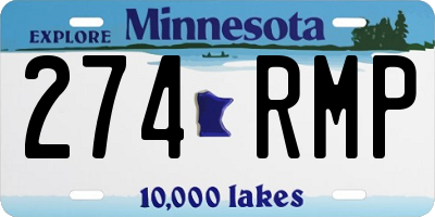 MN license plate 274RMP