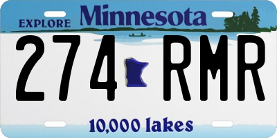 MN license plate 274RMR