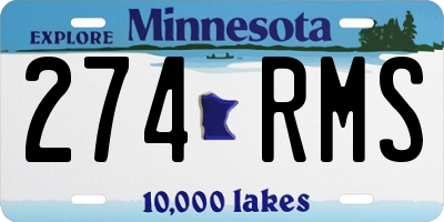 MN license plate 274RMS