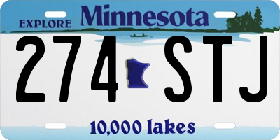MN license plate 274STJ