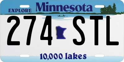 MN license plate 274STL