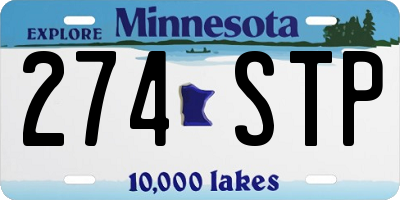 MN license plate 274STP
