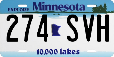 MN license plate 274SVH