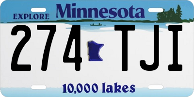 MN license plate 274TJI