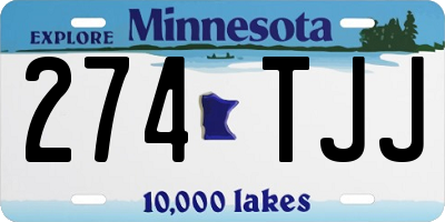 MN license plate 274TJJ