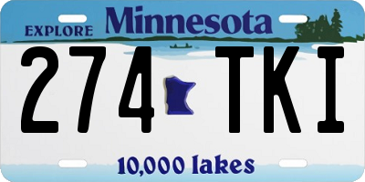 MN license plate 274TKI