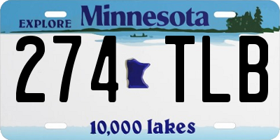 MN license plate 274TLB