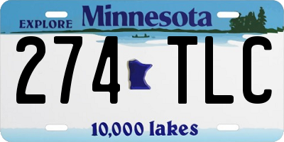 MN license plate 274TLC