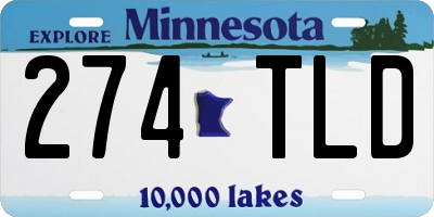 MN license plate 274TLD
