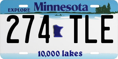 MN license plate 274TLE