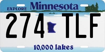 MN license plate 274TLF