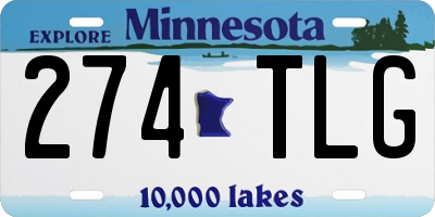 MN license plate 274TLG