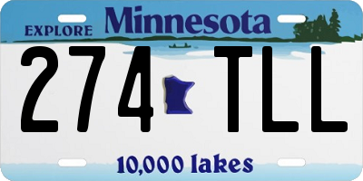 MN license plate 274TLL