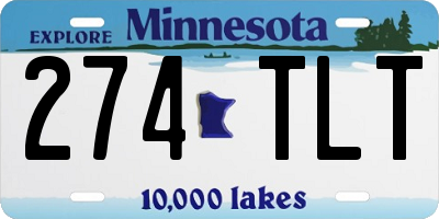 MN license plate 274TLT