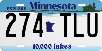 MN license plate 274TLU