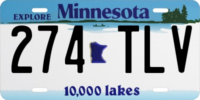 MN license plate 274TLV