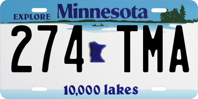 MN license plate 274TMA