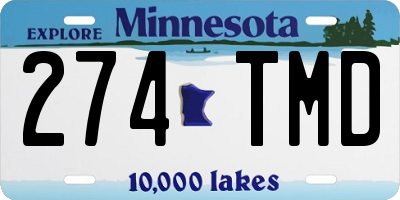 MN license plate 274TMD