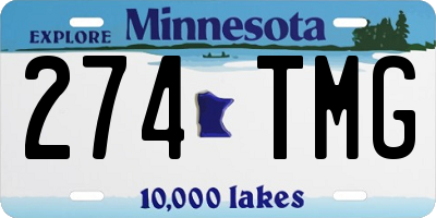 MN license plate 274TMG