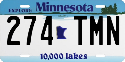 MN license plate 274TMN