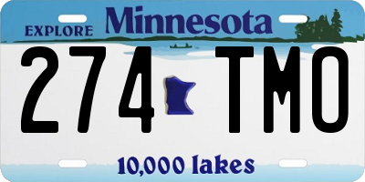 MN license plate 274TMO