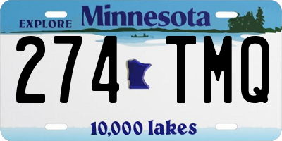 MN license plate 274TMQ