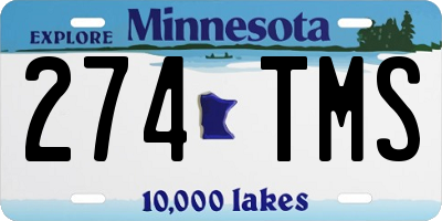 MN license plate 274TMS
