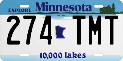 MN license plate 274TMT