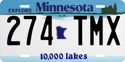 MN license plate 274TMX