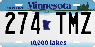 MN license plate 274TMZ