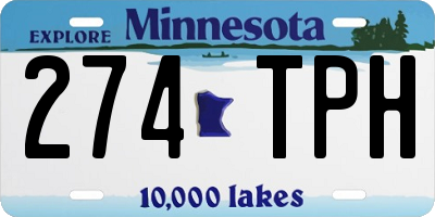 MN license plate 274TPH