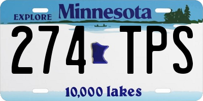 MN license plate 274TPS
