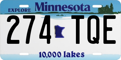 MN license plate 274TQE