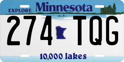 MN license plate 274TQG