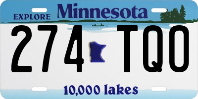 MN license plate 274TQO