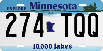 MN license plate 274TQQ
