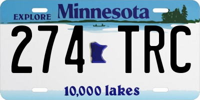 MN license plate 274TRC