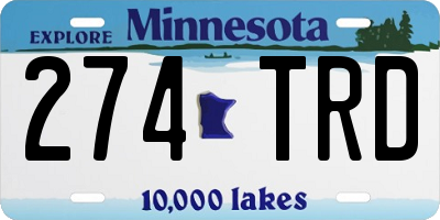 MN license plate 274TRD