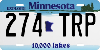 MN license plate 274TRP