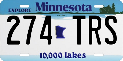 MN license plate 274TRS