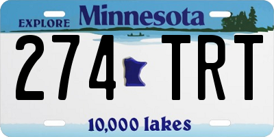 MN license plate 274TRT