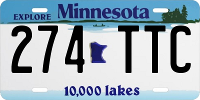 MN license plate 274TTC