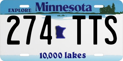 MN license plate 274TTS