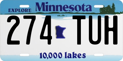 MN license plate 274TUH