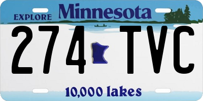 MN license plate 274TVC