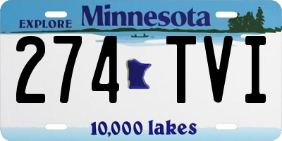 MN license plate 274TVI